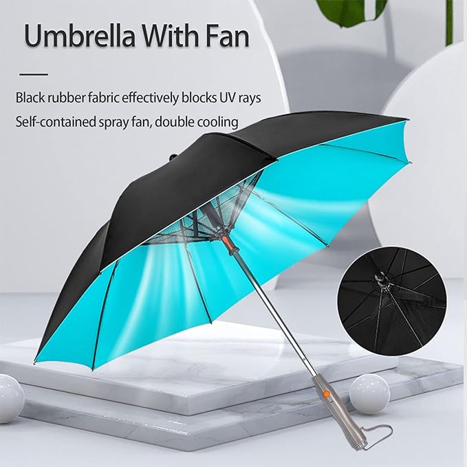 3 in 1 Umbrella with Fan and mist