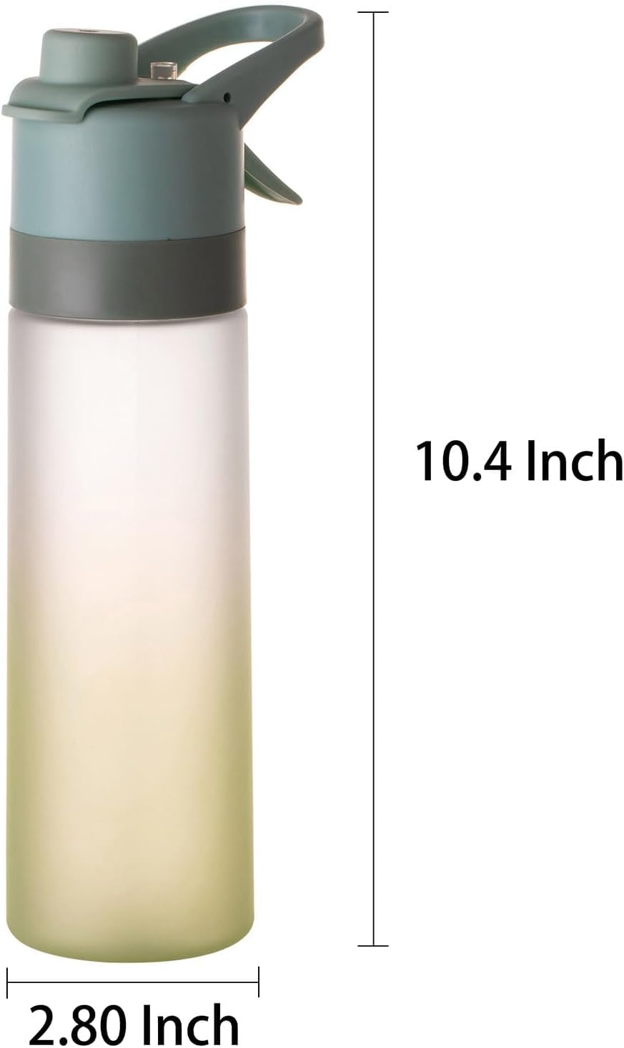 2 in 1 Spray Water Bottle 650 ML