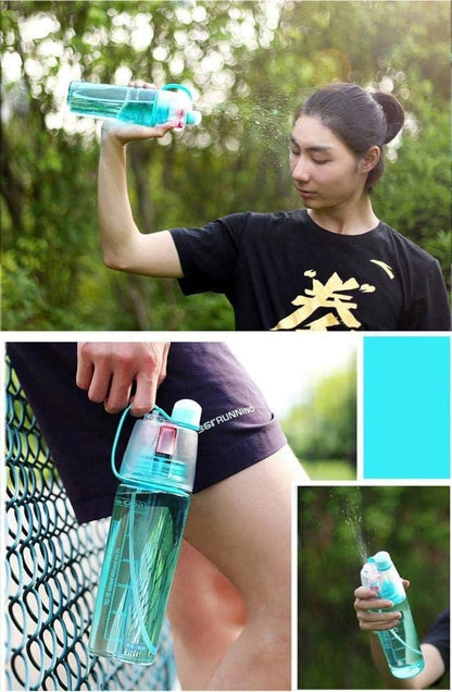 600ml Spray Water Bottle