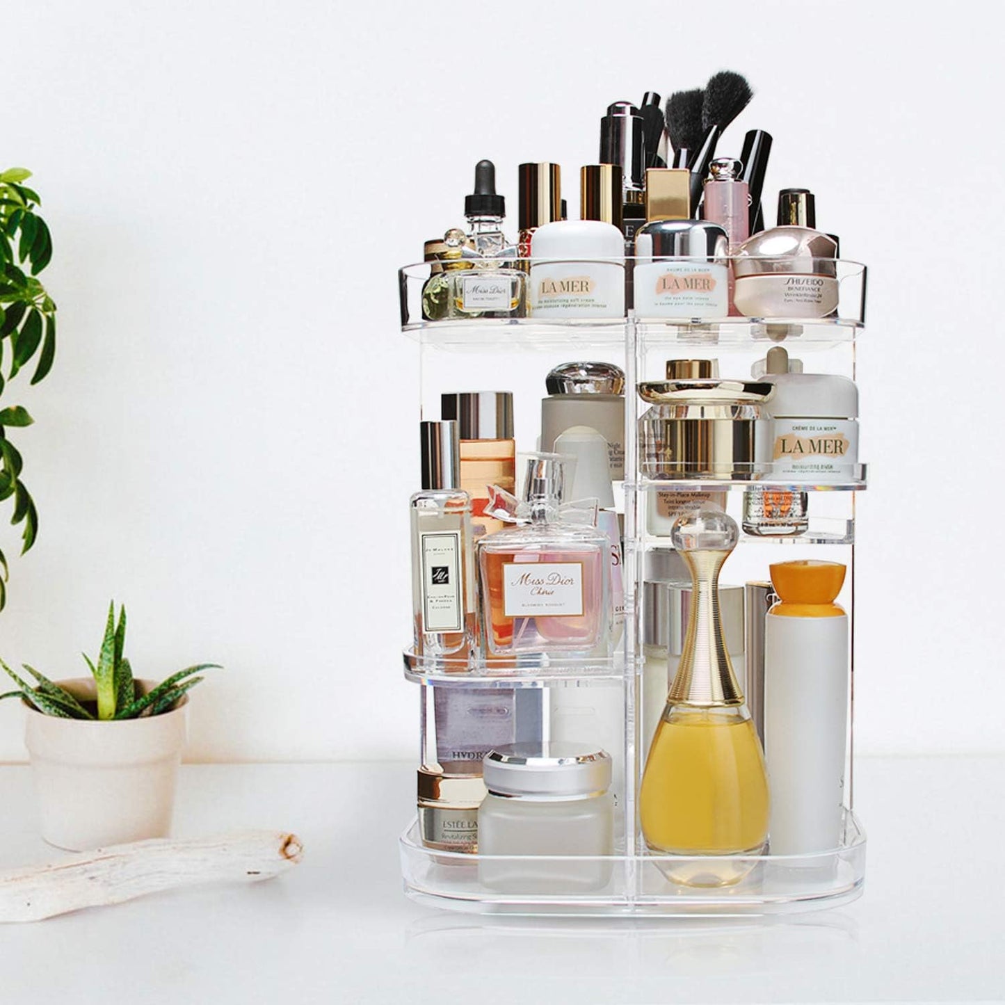 Makeup organizer 360 degree rotating