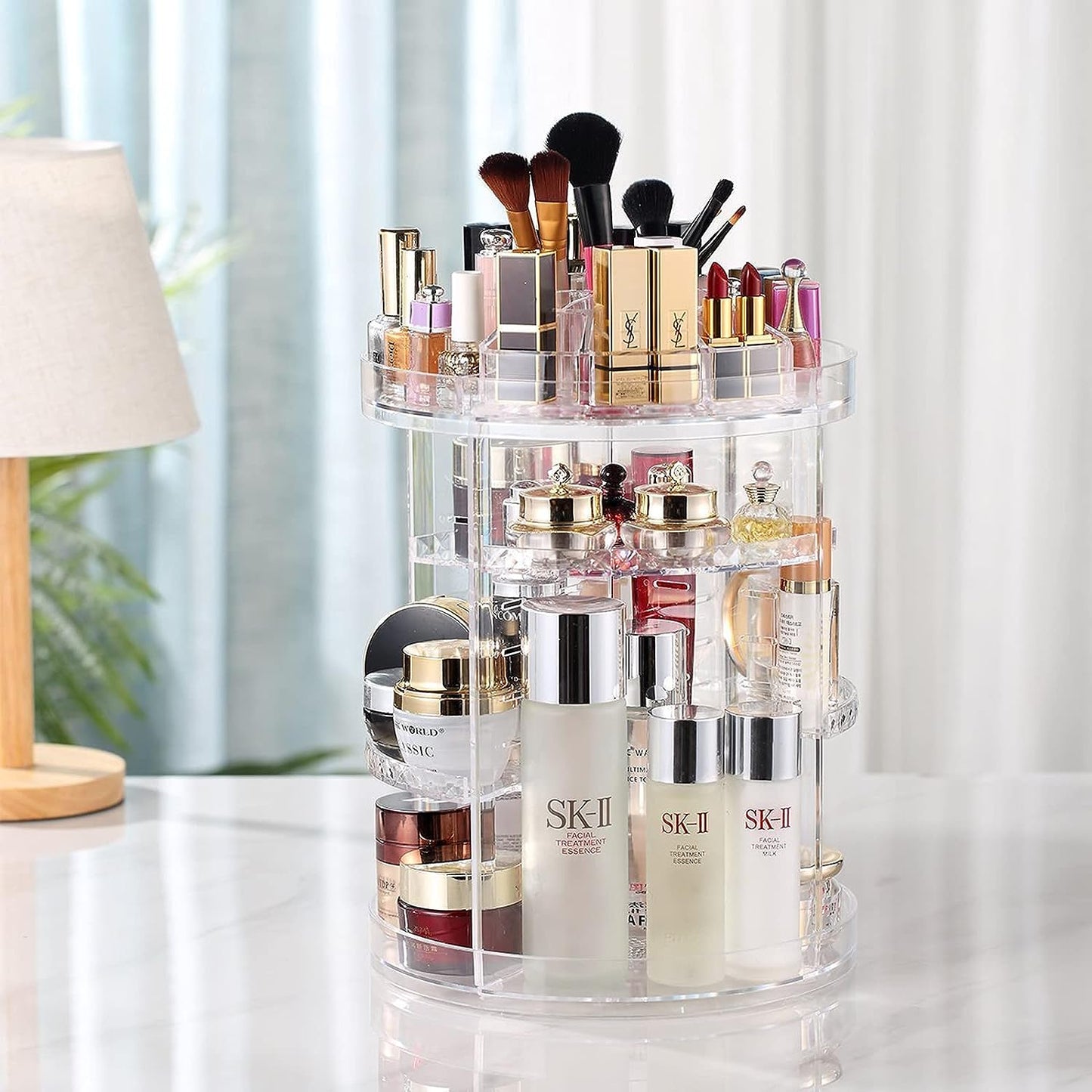 Makeup organizer 360 degree rotating