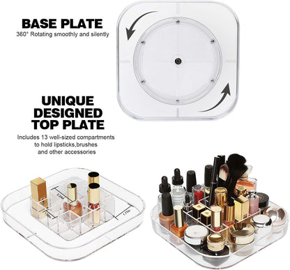 Makeup organizer 360 degree rotating