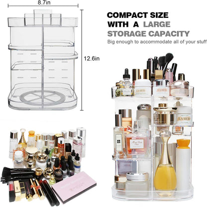 Makeup organizer 360 degree rotating