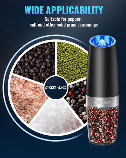 Electric Pepper and Salt Grinder WITH LED LIGHT