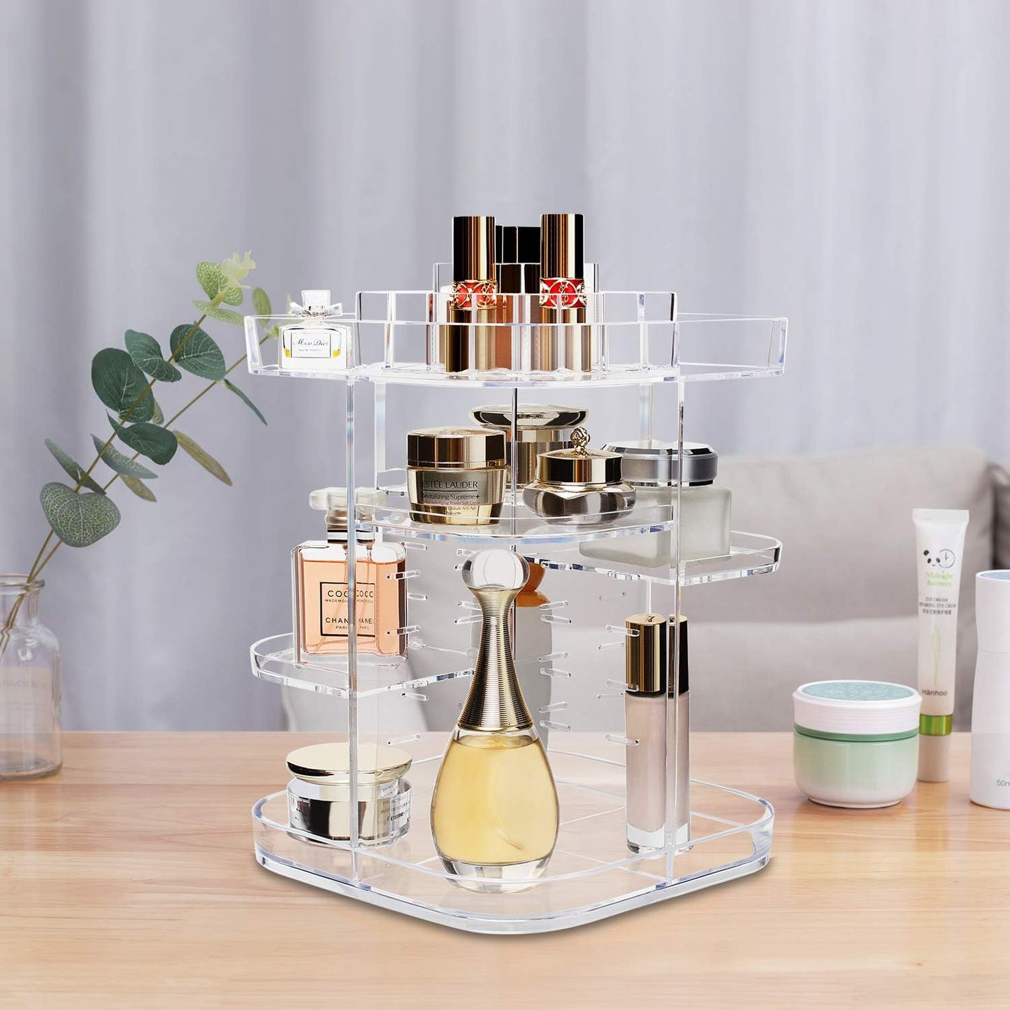 Makeup organizer 360 degree rotating