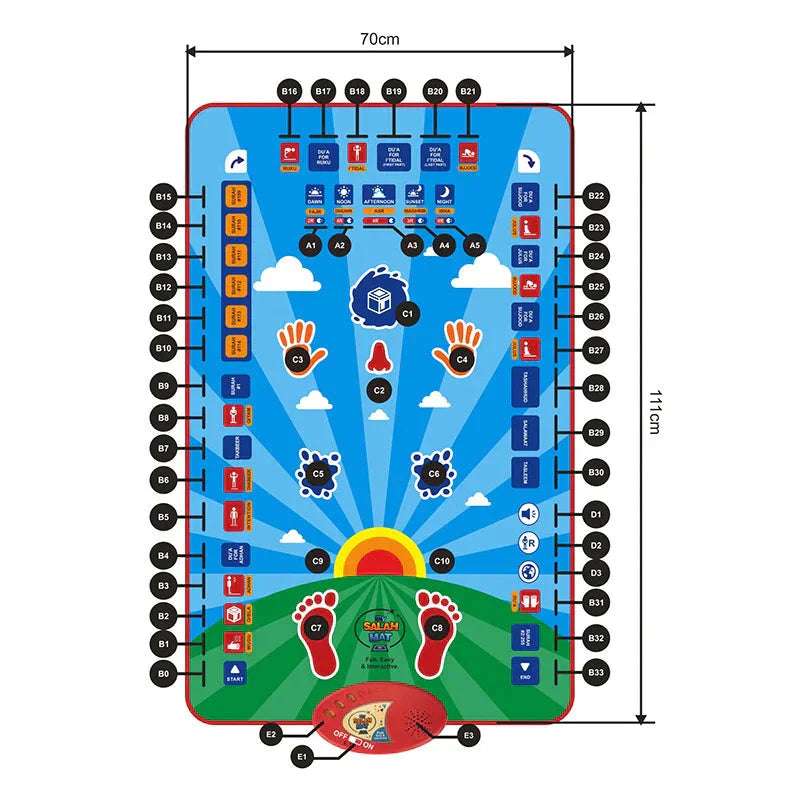 Kids Salah/Prayer Mat