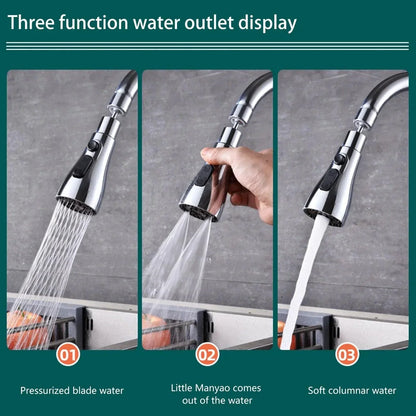 Extension for Kitchen Sink Faucet Shower 3 Modes Water Faucet Sprayer, and 360° Rotatable Swivel Head