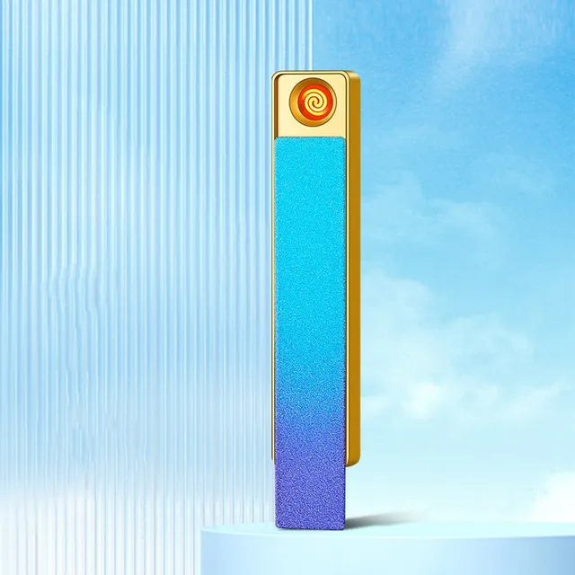 USB Charging Lighter Metal Electric  Windproof Lighter Smoking Accessories