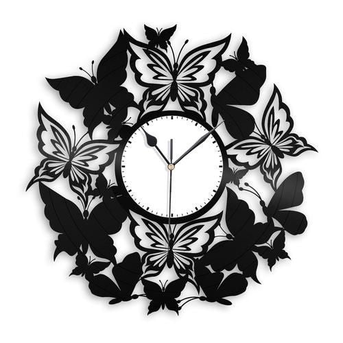 Butterflies Acrylic Wall Clock(Large)