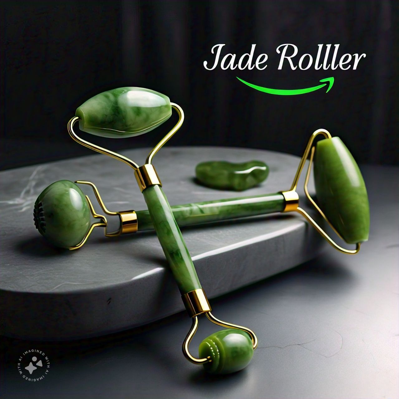 🔥 Jade Roller & Gua Sha Massage Kits 💚 Natural Anti-Aging Face Roller