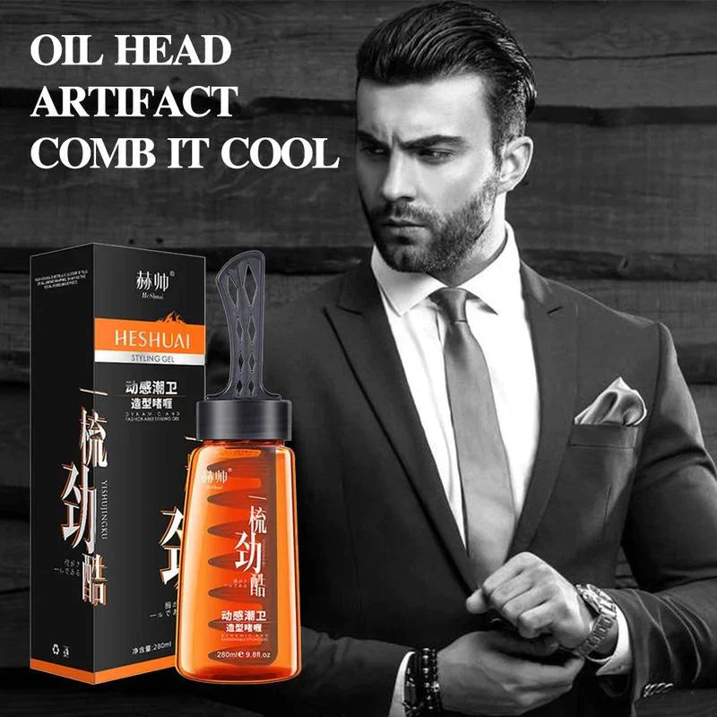 Men’s Salon Grade Hair Gel with Comb