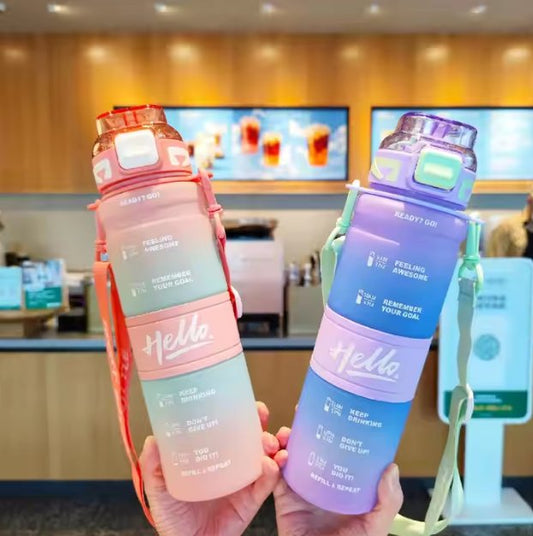 Portable Gradient Water Bottle